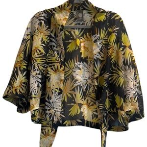 Tropical Floral Kimono Wrap